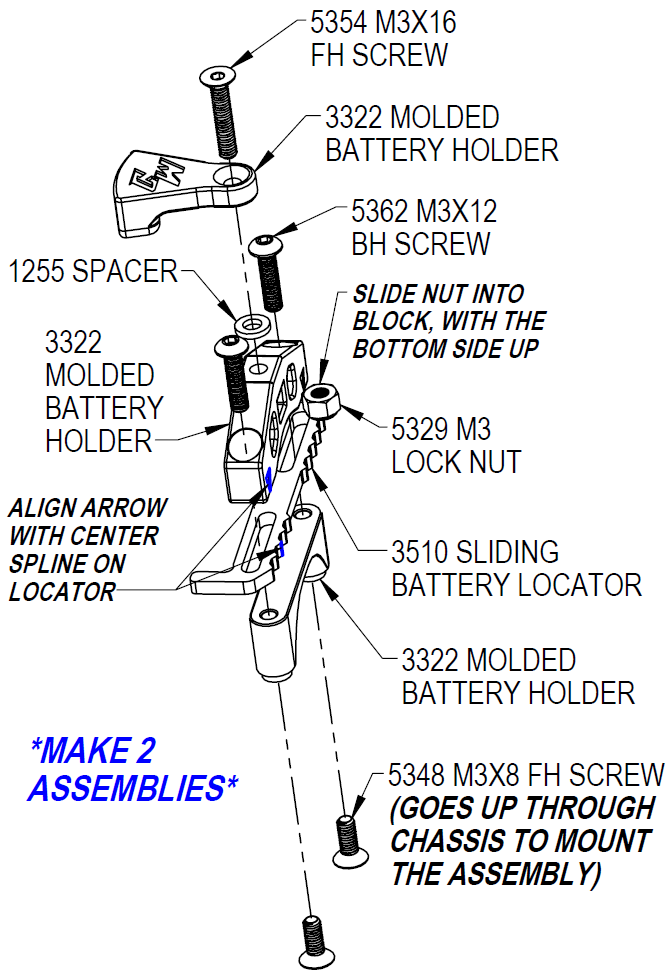 Custom Works 3321 V2 Battery Mount Kit