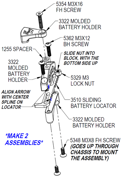 Custom Works 3321 V2 Battery Mount Kit