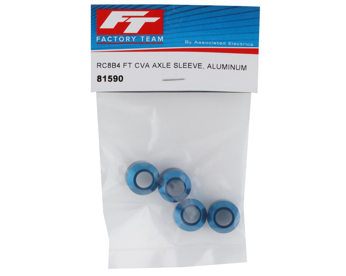 Team Associated ASC81590 RC8B4/RC8B4e Factory Team Aluminum CVA Axle Sleeve Set (2)