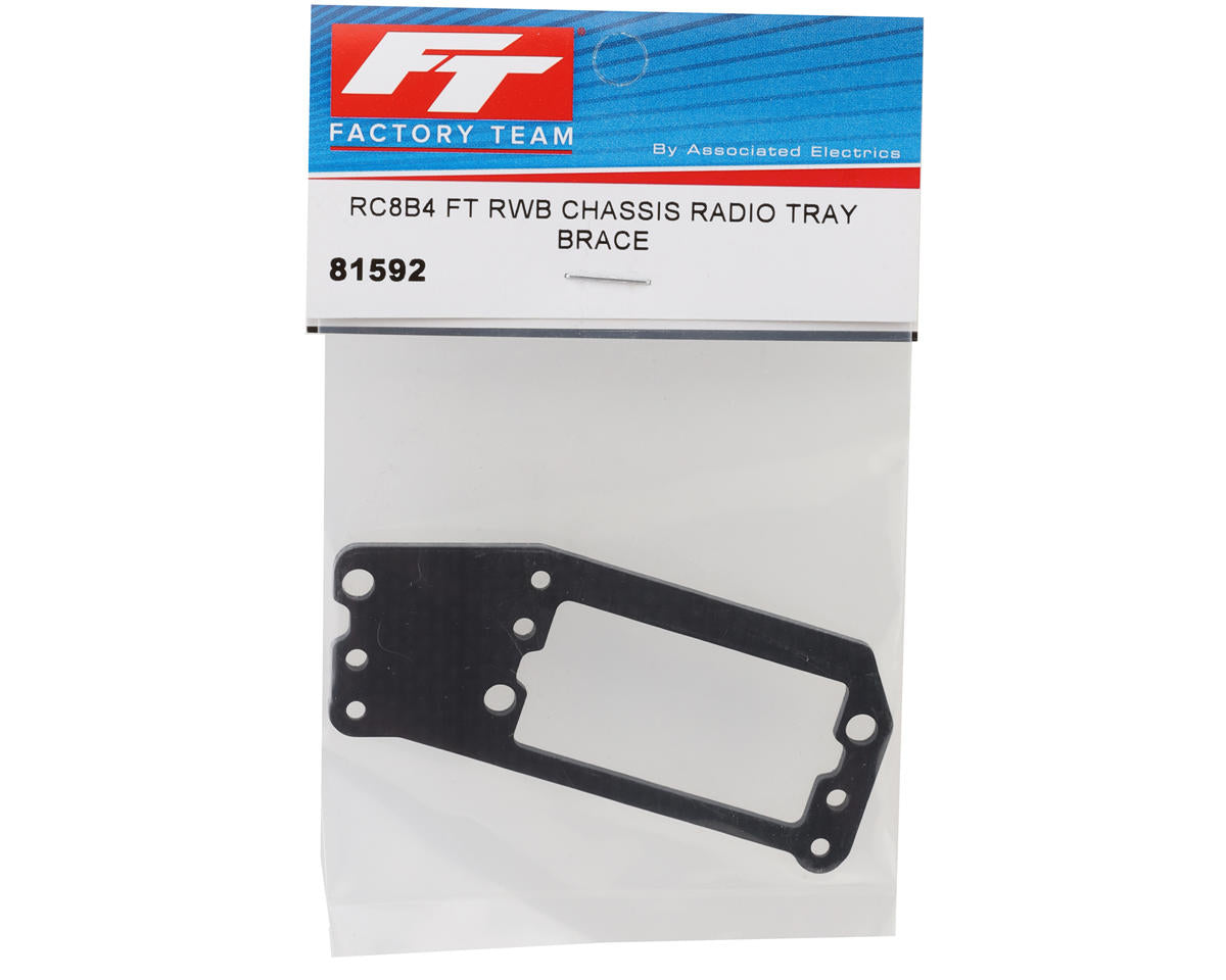 Team Associated 81592 RC8B4 Factory Team RWB Carbon Radio Tray Brace