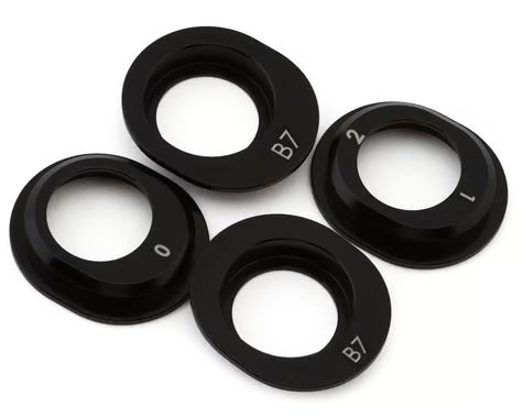 Team Associated 92455 RC10B7 Factory Team Aluminum Differential Height Inserts (4)