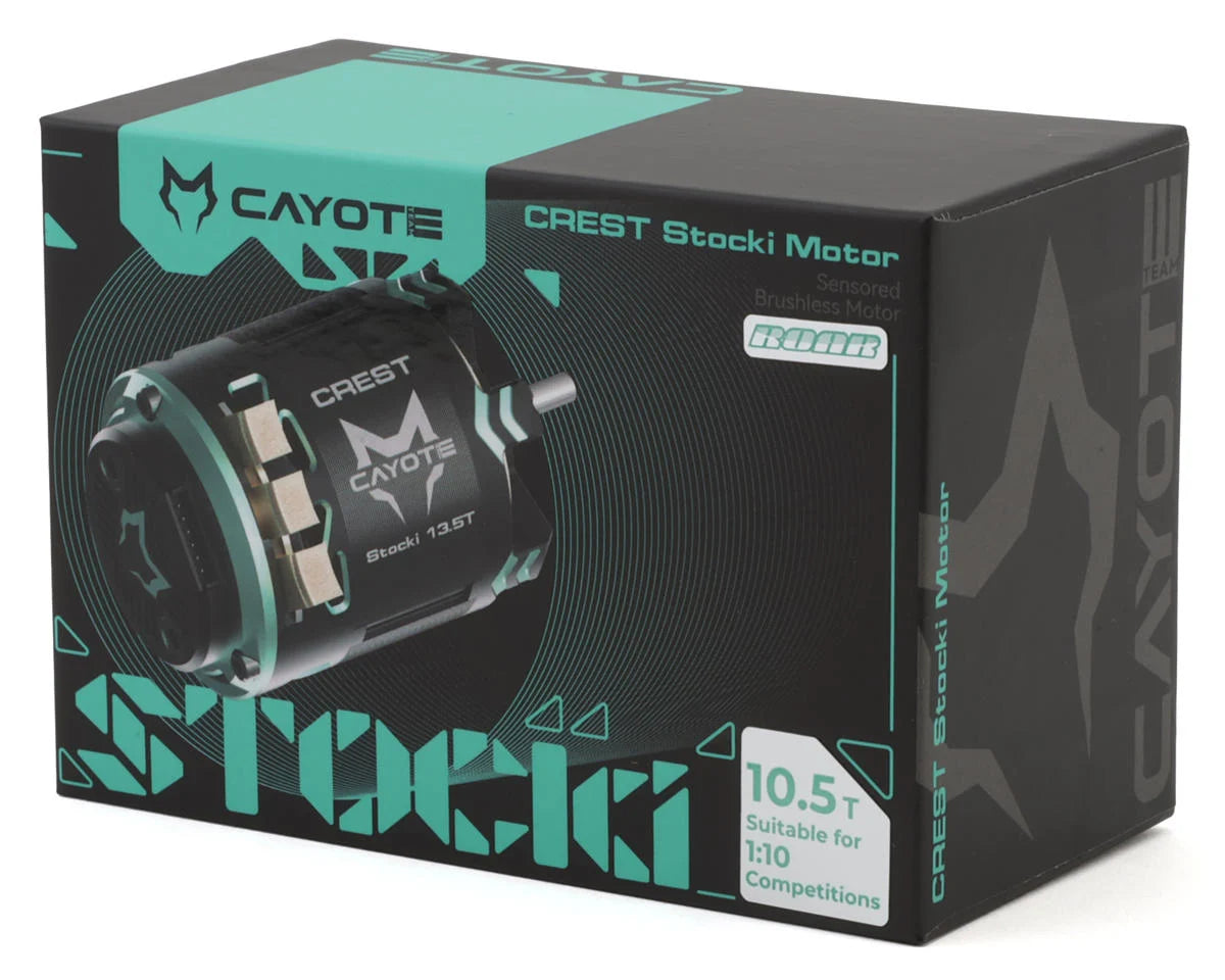 Cayote Crest CYEB11010 1/10 Stocki 1/10 Brushless Competition Sensored Motor (10.5T)