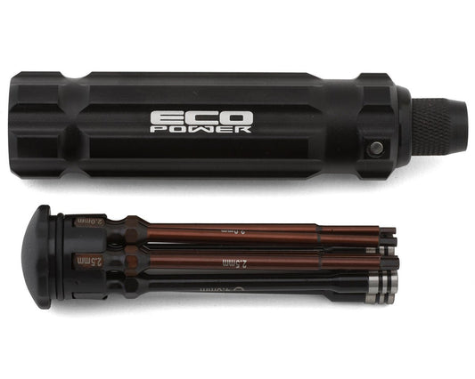 EcoPower ECP-3030A 8-Piece Metric & SAE 1/4" Drive Hex & Nut Driver Tool Set w/Carrying Handle