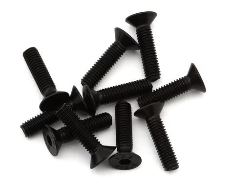 EcoPower ECP-H-2204 3mm "High Strength" Steel Flat Head Screws (10) (3x12mm)