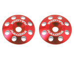 Exotek Flite 1678RED V2 16mm Aluminum Wing Buttons (2) (Red)