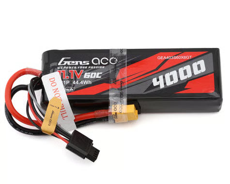 Gens Ace 3S 60C G-Tech Smart LiPo Battery (11.1V/4000mAh) w/XT60 Connector
