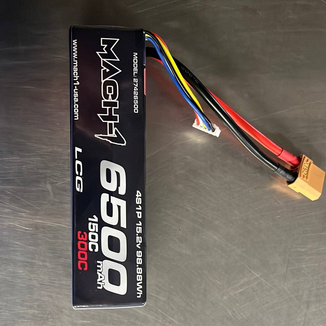 Mach-1 15.2V 6500 mah LCG150c xt90 hard wired 4s