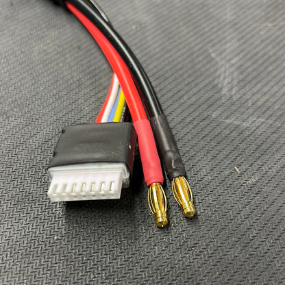 LCRC 4S Charge Lead for 4mm Bullet Charger to 5mm bullet battery with balance