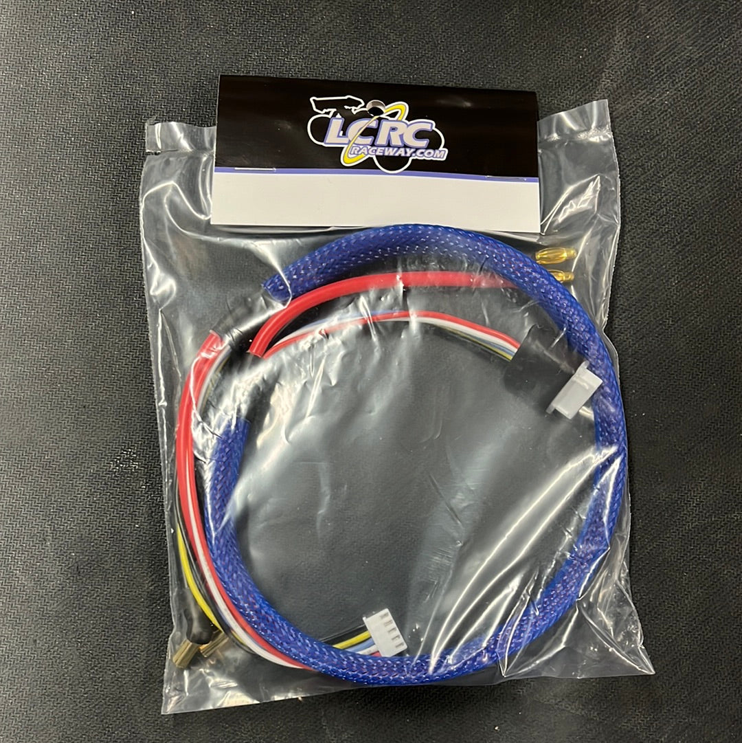 LCRC 4S Charge Lead for 4mm Bullet Charger to 5mm bullet battery with balance