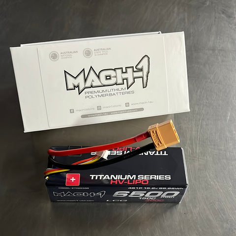 Mach-1 15.2V 6500 mah LCG150c xt90 hard wired 4s