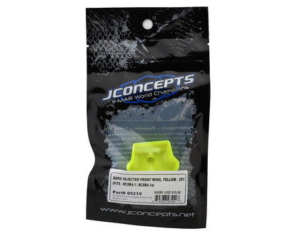 JConcepts 0521Y Associated RC8B4.1/RC8B4.1e 1/8 Molded Front Wings (Yellow) (2)