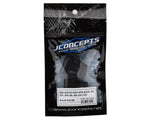JConcepts 0523B XRAY XB8/XB8e 2025 1/8 Molded Front Wings w/Adaptors (Black) (2)