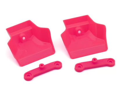 JConcepts 0523P XRAY XB8/XB8e 2025 1/8 Molded Front Wings w/Adaptors (Pink)