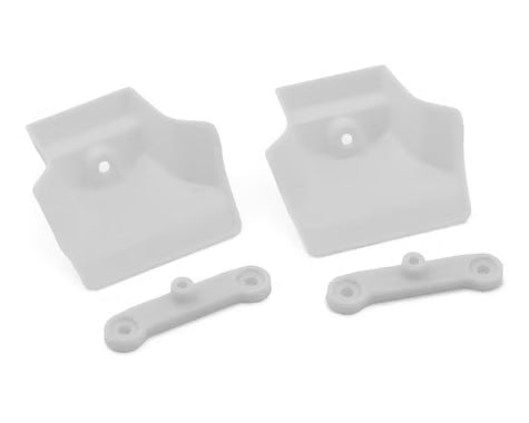 JConcepts 0523W XRAY XB8/XB8e 2025 1/8 Molded Front Wings w/Adaptors (White)