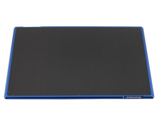 JConcepts 2103-1 Aluminum & Carbon Set Up Board (Blue) (20x16")