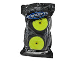 JConcepts 3125-22 Reflex 4.0" Pre-Mounted 1/8th Truggy Tires (2) (Yellow) (Green)