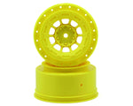 JConcepts 3344Y 12mm Hex Hazard Short Course Wheels w/3mm Offset (Yellow) (2) (SC5M)