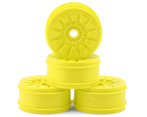 JConcepts 3445Y Pioneer 83mm 1/8th Buggy Wheels (Yellow) (4)