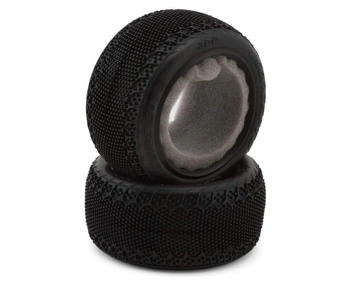 JConcepts 4169-010 3DP 2.2" Rear Buggy Carpet Tires (2) (Pink) w/Foam Inserts