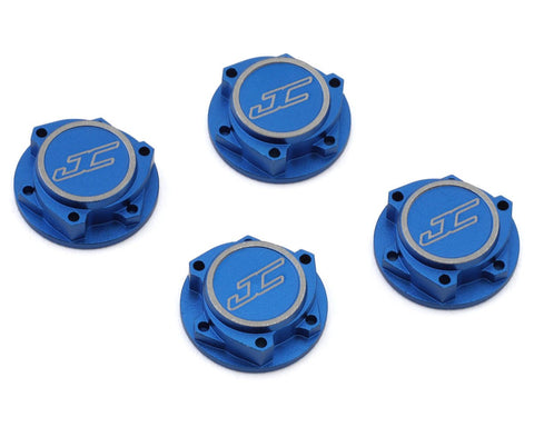 JConcepts 5021-1 17mm Punisher "Clutch" Wheel Nuts (Blue) (4)