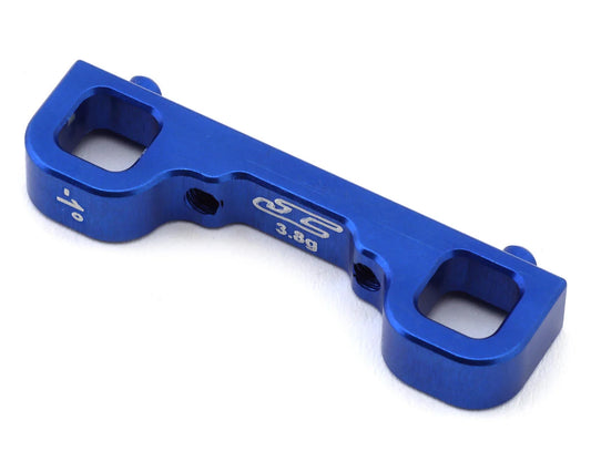 JConcepts Team Associated RC10B7 Aluminum Arm Mount "C Block" (-1 Deg) (Blue) 5198-1