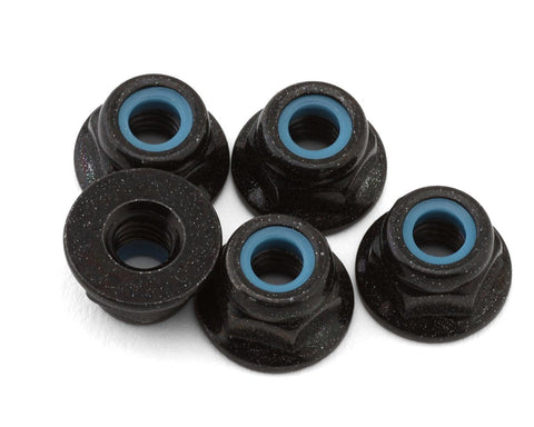 Kyosho 1-N4056FNB 4x5.6mm Steel Flanged Locknuts (5)