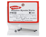 Kyosho IFW458 3x42.8mm Hard Front Lower Suspension Shaft Screw (2)