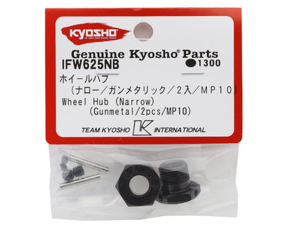 Kyosho IFW625NB MP10 Aluminum Narrow Wheel Hubs (2) (Gunmetal)