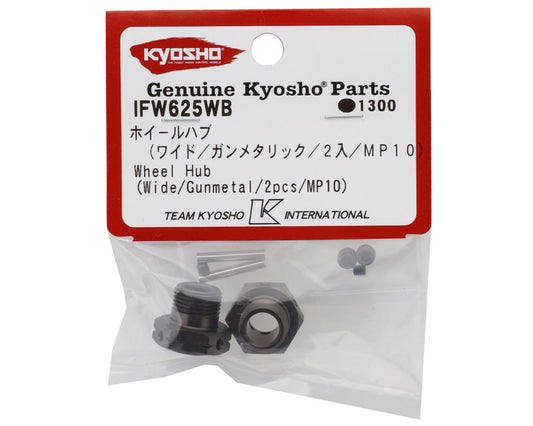 Kyosho IFW625WB MP10 TKI2 17mm Wide Wheel Hubs (Gunmetal) (2)