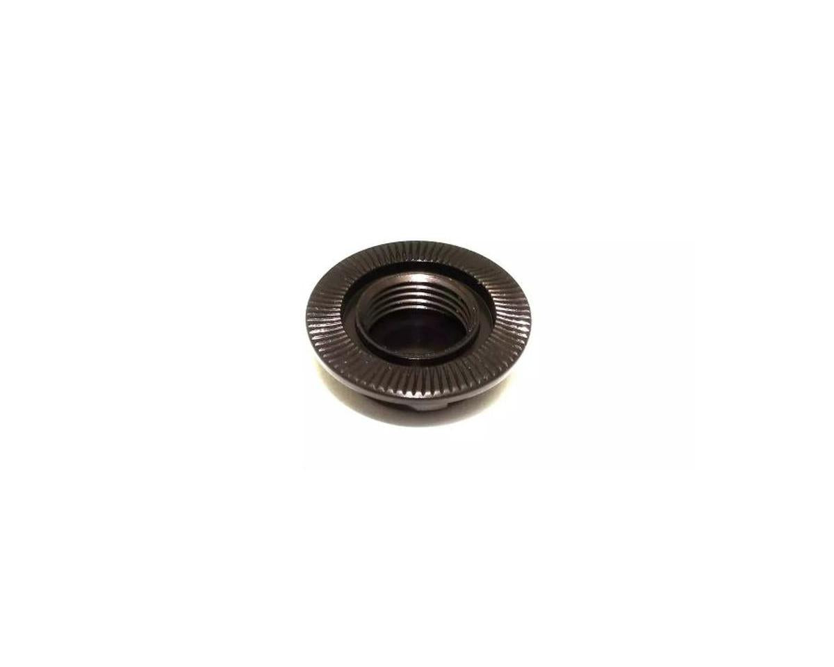 Kyosho IFW649GM Serrated Flanged Aluminum 17mm Capped Wheel Hex Nuts (Gunmetal) (4)
