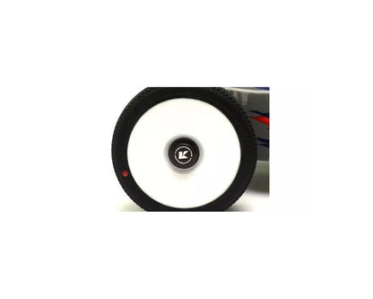 Kyosho IFW649GM Serrated Flanged Aluminum 17mm Capped Wheel Hex Nuts (Gunmetal) (4)