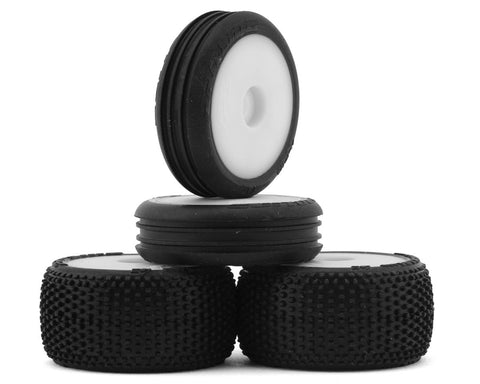 Losi LOS-1763 Micro-B Pre-Mounted Tires (White) (4)