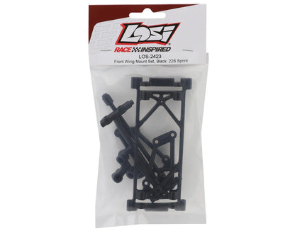 Losi LOS-2423 22S Sprint Front Wing Mount Set (Black)