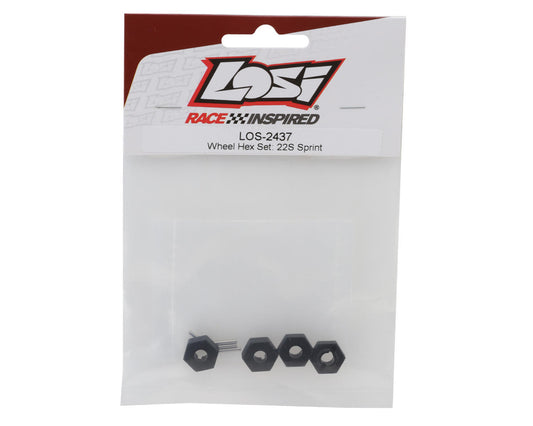 Losi LOS-2437 22S Sprint Wheel Hex Adapters & Pins Set