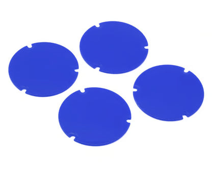 Losi LOS-2889 22S Sprint Wheel Cover Set (Blue) (4)