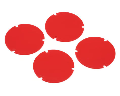 Losi LOS-2890 22S Sprint Wheel Cover Set (Red) (4)