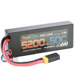 Powerhobby 5200mAh 7.4V 2S 50C LiPo Battery with Hardwired XT60 Connector w/HC Adapter