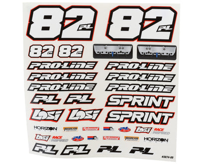 Pro-Line Losi 22S Sprint Car Body w/Wing (Clear) (Lightweight) 3674-00