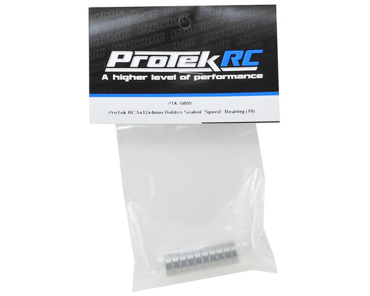 ProTek RC PTK-10059 5x12x4mm Rubber Sealed "Speed" Bearing (10)