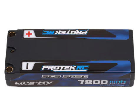 ProTek RC PTK-5145-26 2S 150C Low IR SG3 HV Mid-Sized LiPo Battery (7.6V/7800mAh) w/5mm Connectors (ROAR Approved) (113mm Length)