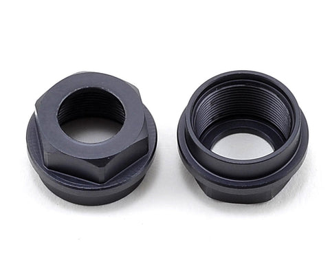 Tekno RC TKR6015 Aluminum Shock Cartridge Cap Set (Gun Metal) (2)