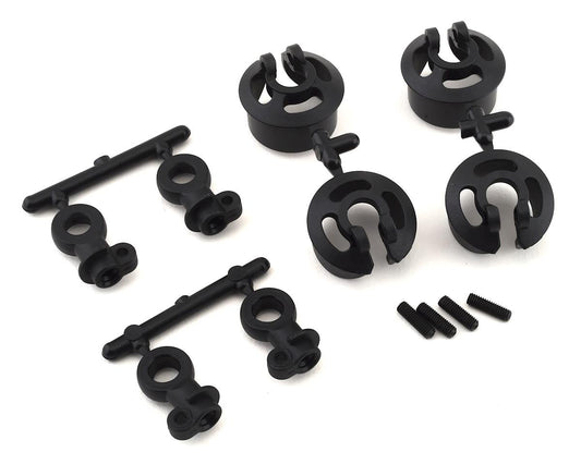 Tekno RC TKR6140C Large Radius Locking Shock Rod End & Spring Perch Set