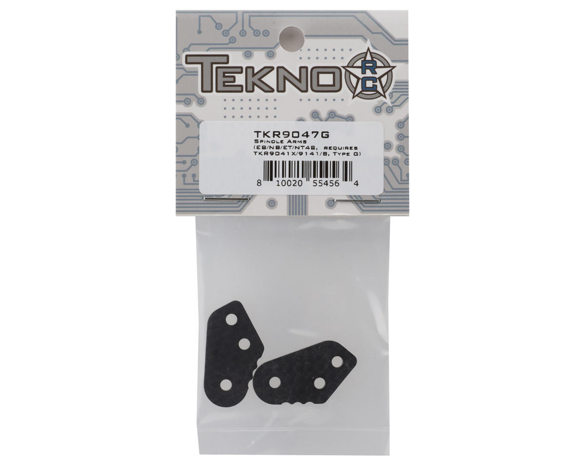 Tekno RC TKR9047G EB/NB/ET/NT48 Carbon Fiber Spindle Arms (Type G) (2) (Requires TKR9041X/TKR9141)