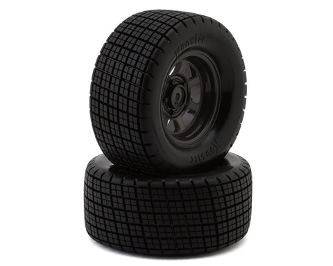 Traxxas 10474X Slash® Modified Hoosier® Pre-Mounted Dirt Oval Tires (Grey) (2) (Rear) w/12mm Hex