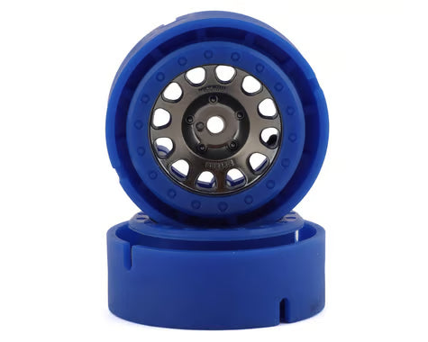Traxxas 9781-BLKBL 1.0" Micro Method Beadlock Rims (Blue) (2) (TRX-4M)