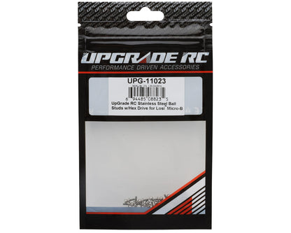 UpGrade RC UPG-11023 Stainless Steel Ball Studs w/Hex Drive for Losi® Micro-B™ & Micro-T™ (20)