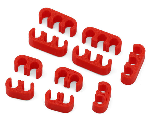 Webster Mods WMCCO4R Wires & Cables Organizer Clips (Red) (12AWG)