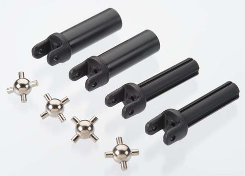 Traxxas 6759 Half shafts, heavy duty (external splined (2)/ internal splined (2))/ metal u-joints (4) 0.055