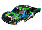 Traxxas 6844X - Body, Slash 4X4, green and blue (painted, decals applied)