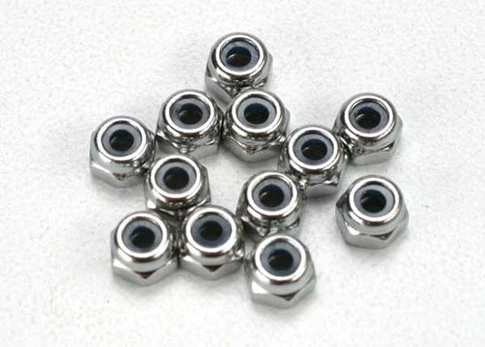 Traxxas 5158 Nuts, 2.5mm nylon locking (12) 0.015